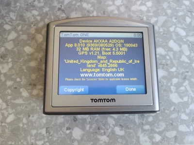 £1.99 • Buy TomTom One Sat Nav 3rd Edition UK&Ireland Maps Ref#0487