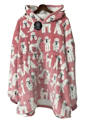 💜🐩 Adults Oversized Hooded Blanket Oodie Comfy Sherpa Fleece Sweatshirt 🐩💜 • $69