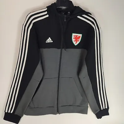 Wales 2020 Adidas Football Training Jacket Hoodie  | Men's Small • £22