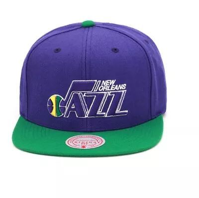 Mitchell & Ness Purple/Green NBA New Orleans Jazz Team 2 Tone 2.0 HWC Snapback • $33.55