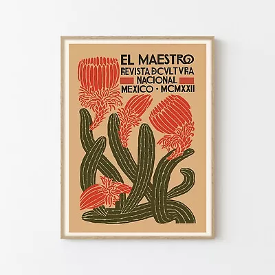 El Maestro Vintage Advertising Poster Fine Art Print | Home Decor • $21.01