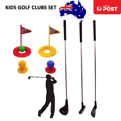 Kids Golf Club Set Mini Golf Practice Children Play Game Educational Outdoor Toy • $20.18