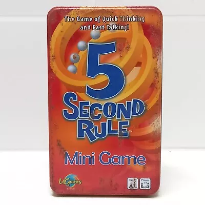 5 Second Rule Mini Game In A Tin COMPLETE  • $19.99