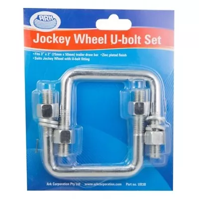 Ark Jockey Wheel U Bolt Set - Swivel 75 X 50mm • $19.95