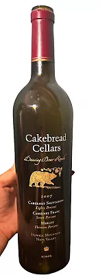 Cakebread Cellars DANCING BEAR 2007 Blend Cabernet Merlot Empty Bottle • $39.99