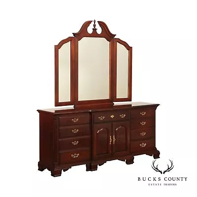 Thomasville Collectors Cherry Dresser With Mirror • $1495