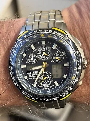 Citizen Eco Drive ProMaster Blue Angels Skyhawk AT JY0040-59L Great Condition • £250