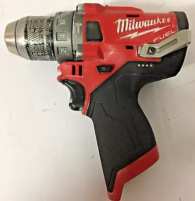 Milwaukee 2504-20 M12 FUEL Brushless 1/2  Hammer Drill Body Tool Only NotWorking • $22.85