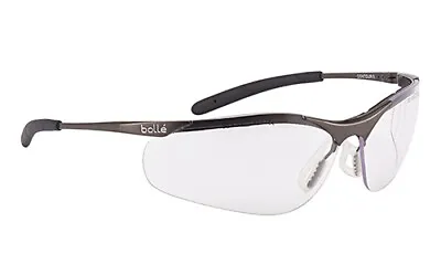 £12.10 • Buy BOLLE CONTOUR Safety Glasses CLEAR Lens Anti-Fog Anti-Scratch FREE Bag
