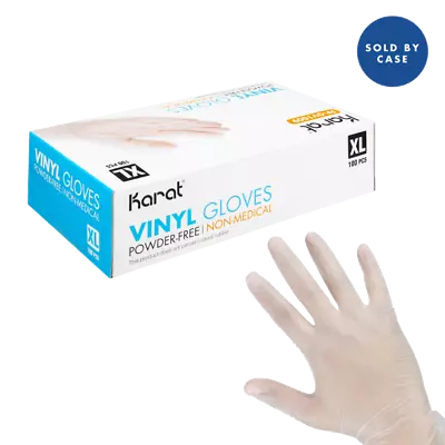 Karat Vinyl Powder-Free Gloves (Clear) - X-Large - 1000 Ct FP-GV1009 • $36