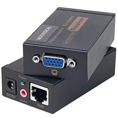 Vga Cat5e Cat6 Extender 300ft Video Repeater Over Ethernet Cable Up To 100m Send • $49.70