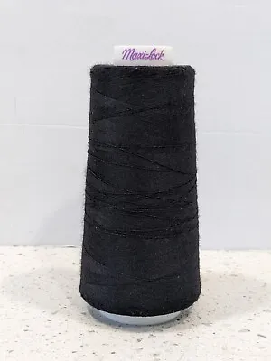 Black Serger Thread Maxi-Lock Cone 3000 Yards All Purpose Spun Polyester Sewing • $2.50