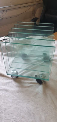 £89 • Buy Vintage Retro Modernist Green Apple Glass Greenapple  Magazine  Rack 