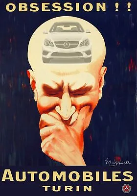 Obsession Mercedes Benz Ad Decor Poster.Fine Graphic Home Shop Art Design.6785 • $43