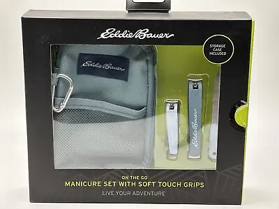 New Eddie Bauer Nail Kit Men Women 3 Piece Nail Kit Manicure With Case • $26.99