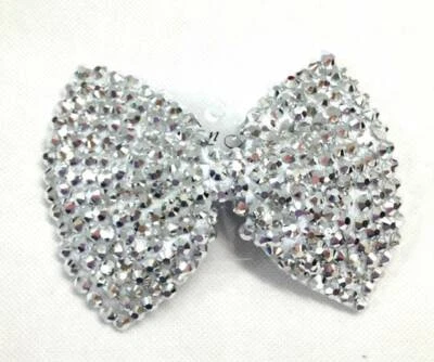£2.50 • Buy Girl Lady Sparkle Glitter Bling Diamante Crystal Bow Hair Clip Side Grip / Large