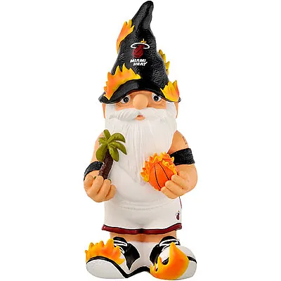 Miami Heat Decorative Thematic Garden Gnome 11  New NBA • $17.99