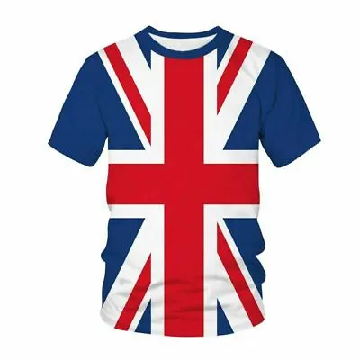 Union Jack T-Shirt Crew Neck Team 2022-23 Size: S-6XL Kids Polyester • £8.29
