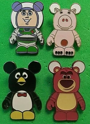 Disney Pins 4 Pins Vinylmation Toy Story Collectors Set #80597 - 80604 2010 • $24