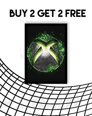 Xbox Print Poster Gaming Quote Wall Art Gift Gamer Decor Picture A4 Size • £5.99