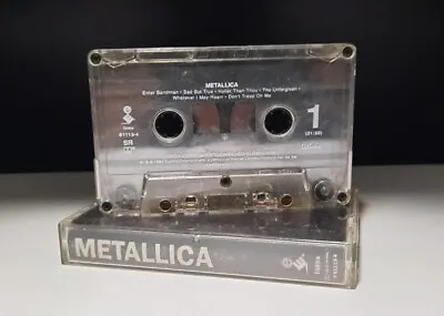 Tested Metallica  Black Album  Cassette Metal Eddie Hellfire Stranger Things • $25