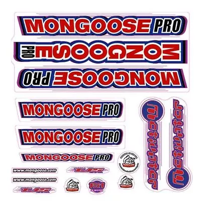 Mongoose - 2000 Motivator For Chrome Frame - Decal Set - Old School Bmx • $88