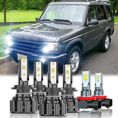 For Land Rover Discovery 2003-2004 Led Headlights High&Low Fog Light Bulbs 6000K • $38.99