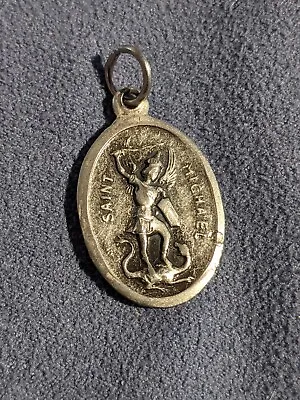 Vintage Religious Medal (#267) St Michael • $4.73