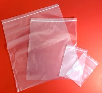 Clear 4-mil Zip Close Top Bags Heavy-duty Reclosable Plastic Zipper Poly Ml Mm • $7.41