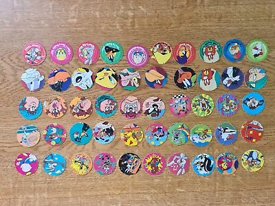 Walkers Looney Tunes Tazos Full Set Of 50 Pogs - Multiple Characters • £50