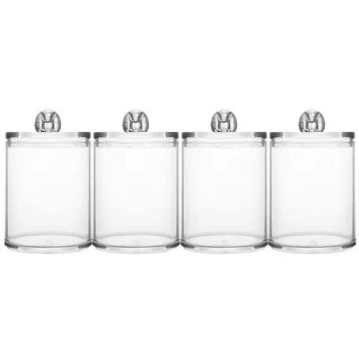 Storage Holder Cotton Swab Case Clear With Lid Universal Home Travel Q Tip Box • $23.56