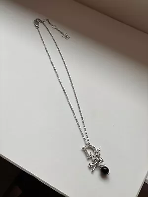 Christian Dior Logo Necklace With Bow • £150