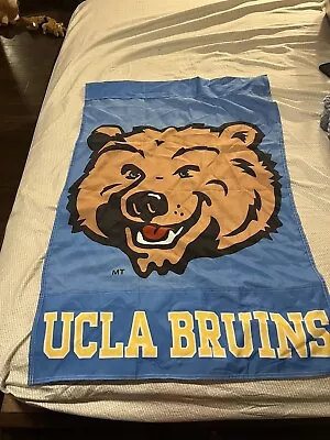 UCLA College Bruins Banner Flag Yard Banner Bear Blue Yellow • $3.40