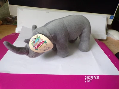 Deagostini My Animal Kingdom Ruth Mummy & Baby Rhinoceros With Tags • £5