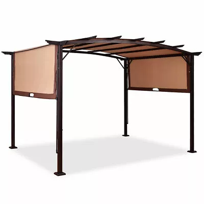 12' X 9' Pergola Kit Metal Frame Gazebo &Canopy Cover Patio Furniture Shelter • $319.98