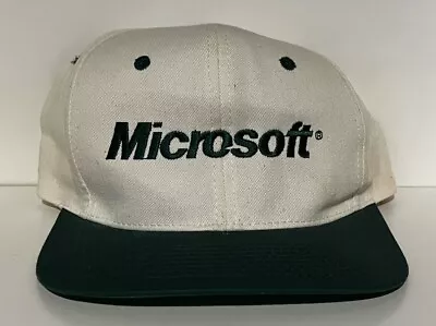 Vintage Microsoft Computers SnapBack Hat 90’s Nostalgia  • $42