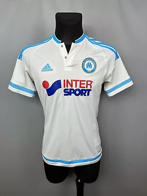 Olympique Marseille 2015 2016 Home Shirt Football Soccer Adidas S11891 Size S • $45