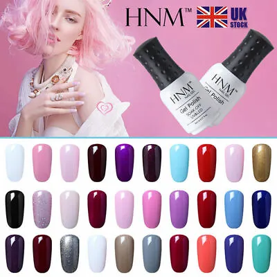 £2.68 • Buy HNM Soak Off Colour Gel Polish Lacquer Varnish Top Base UV LED Manicure Nail UK