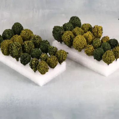 12PC Miniatures Shrubs Trees HO/OO Scale Mix Color Garden Plants Scenery Model • $8.49