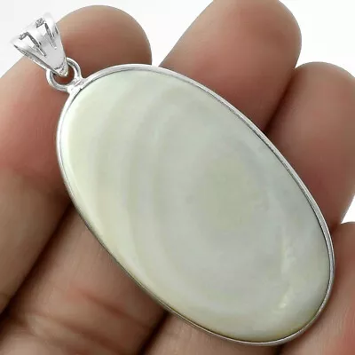 Natural Mother Of Pearl 925 Sterling Silver Pendant Jewelry P-1001 • $13.49