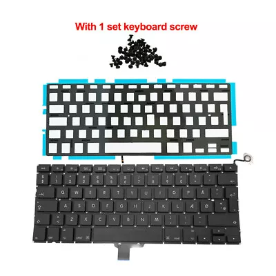 New Denmark Danish Keyboard With Backlight For MacBook Pro 13  A1278 2009-2012 • $22.80