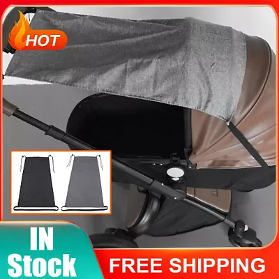 Universal Baby Pram Sun Shade Stroller Buggy Canopy Pushchair Parasol UV Protect • £4.89