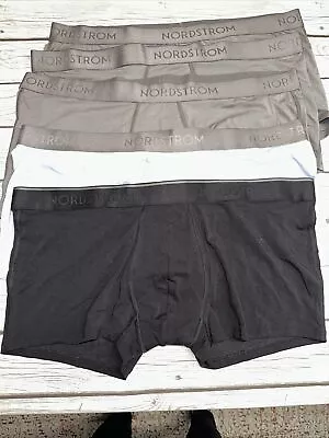 Lot Of 5 Nordstrom Supima Cotton Trunks Black Size XXL 2 Inch • $47.99