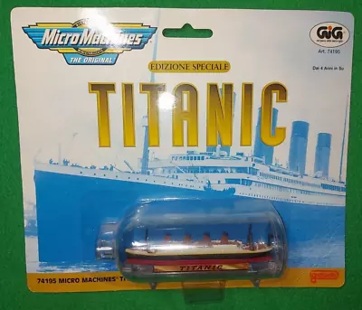 Special Edition MICRO MACHINES 74195 `TITANIC` In A Bottle-  Galoob Toys - 1998 • £14.99