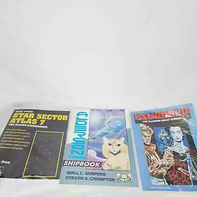 Fantasy Game Books Bundle PSI World Hammer Shall Strike Star Sector Atlas 7 • $14.99