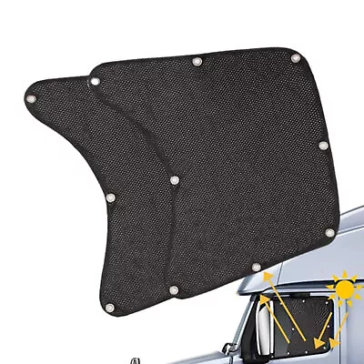 2x Semi Car Sun Shade Shield Side Window Screen Cover Sun Visor Mesh • $15.63