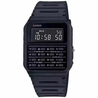 Casio CA-53WF-1B Black Vintage Retro Style Unisex Digital Calculator Watch • $51.95