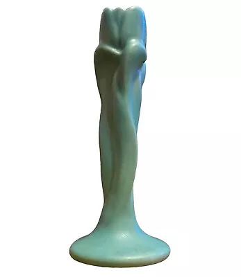 Van Briggle Vintage Art Ceramic Pottery Vase - Ming Turquoise Blue Signed • $168