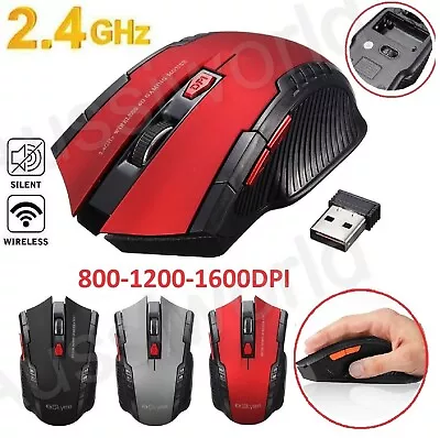 2.4GHz Wireless USB Optical Gaming Mouse Mice For PC Laptop Computer Desktop • $14.49