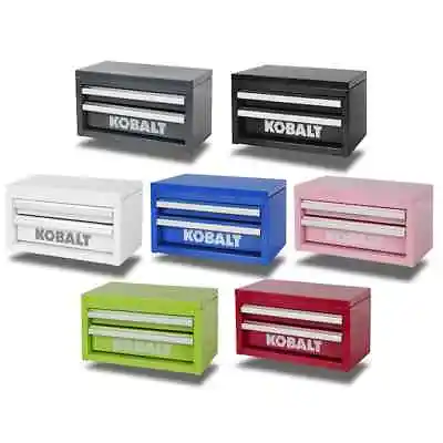 Kobalt Mini 10.83-in 2-Drawer Steel Tool Box (Pink Blue Red Gray) • $34.99